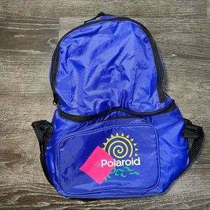 Vintage Polaroid￼ Dark Blue MED Rectangle Cooler Bag -